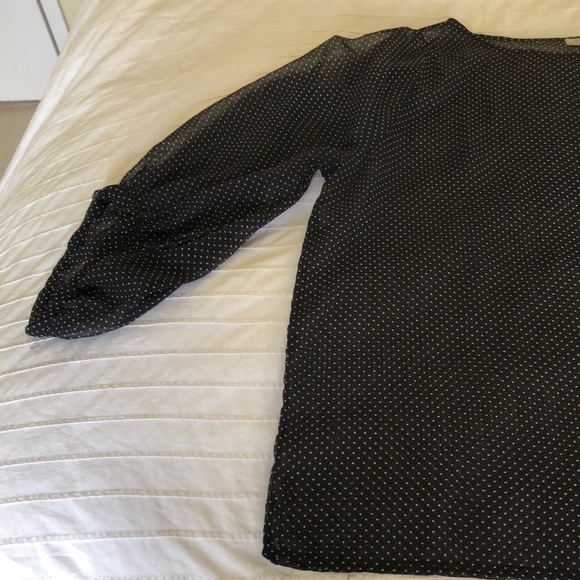 Vintage Polka Dot 3/4 Sleeve Blouse - Picture 5 of 11